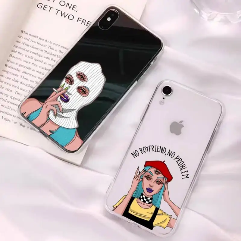 

THE ANGELS PROTECT ME THE DEMONS RESPECT ME Phone Case for iphone 13 11 12 pro XS MAX 8 7 6 6S Plus X 5S SE 2020 XR case