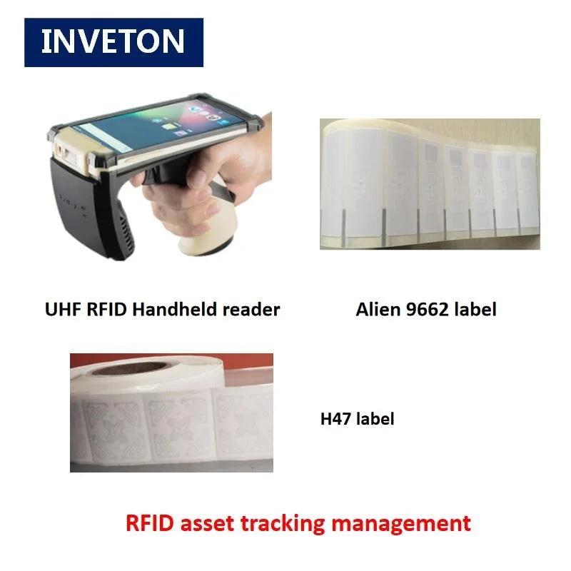 Android terminal Inventory storage management long range rfid handheld reader Andorid 6.0 system multiple tags with test tag |