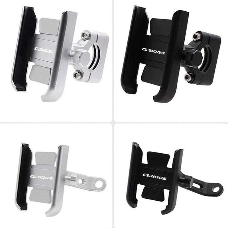 motorcycle parts for bmw g310gs g310r 2017 2019 aluminum alloy rotatable phone holder stand mobile cellphone gps plate bracket free global shipping