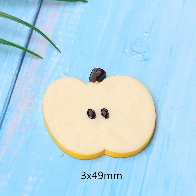1PCS 1 шт. слайм шармы большой фруктовый ломтик клейкие аксессуары бусины делая поставки с сумкой для рукоделия скрапбуки - Цвет: 1PCS