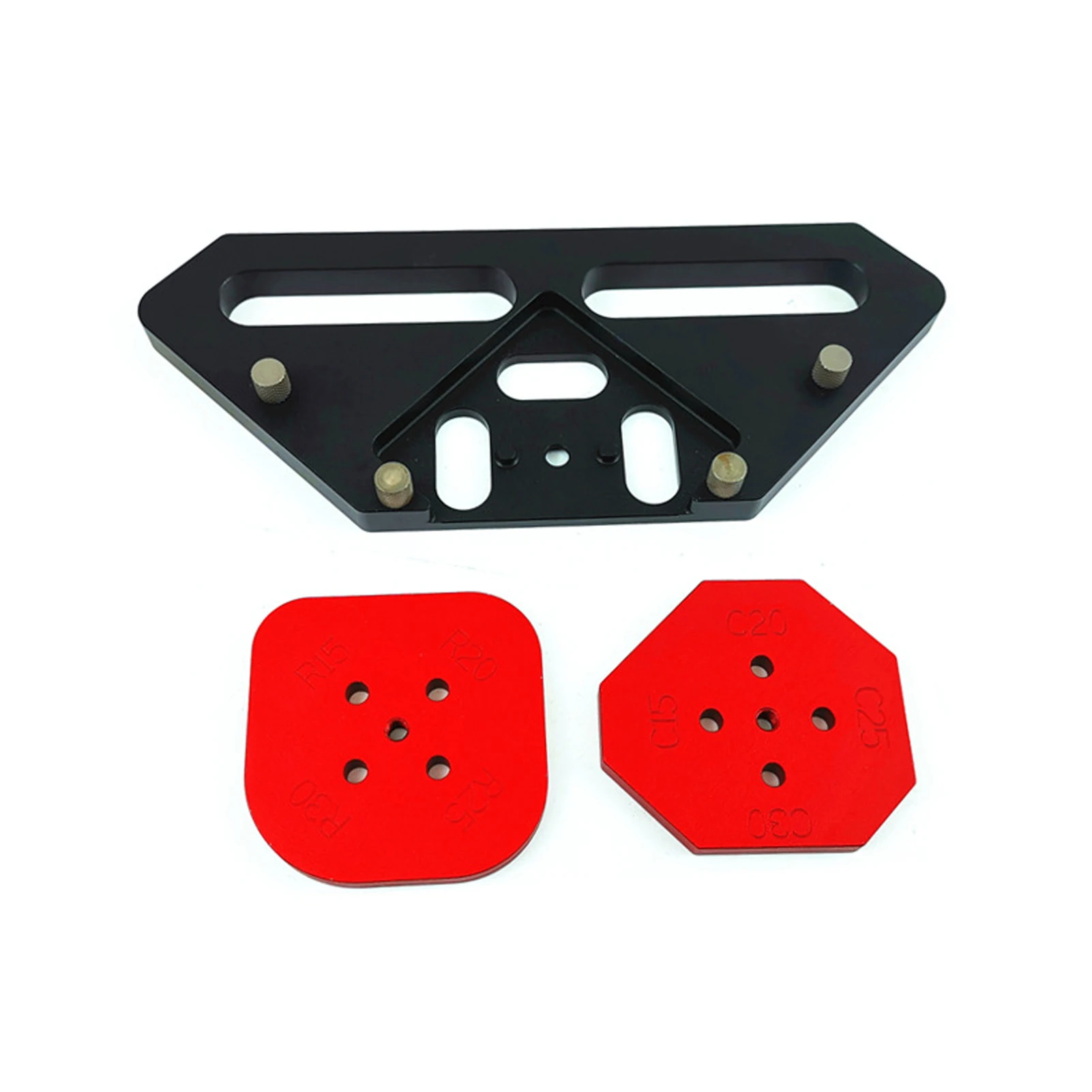 

KT-R1 Aluminum Alloy Wood Circular Panel Template Quick Fixture Positioning Woodworking Angle of Fillet R Arc Template Radius