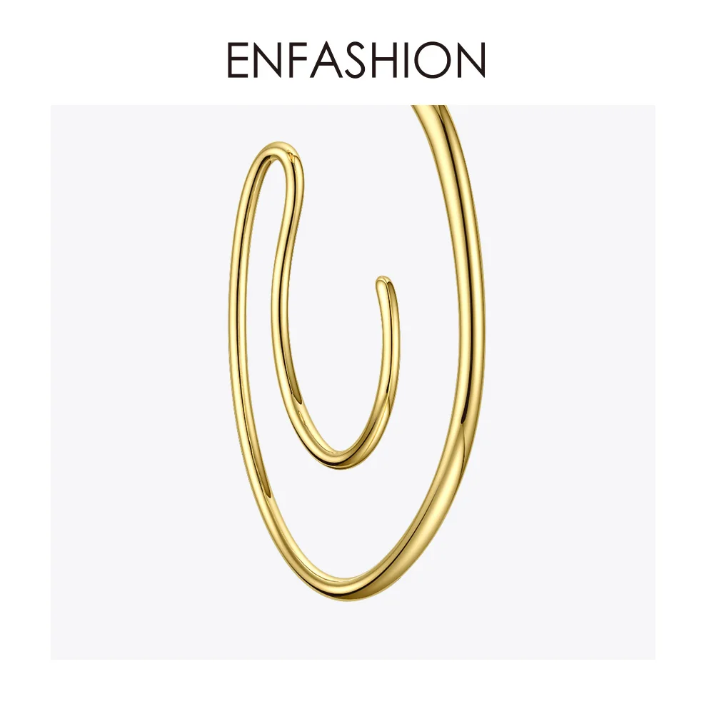 ENFASHION большие круглые серьги кольца для женщин аксессуары золотого цвета