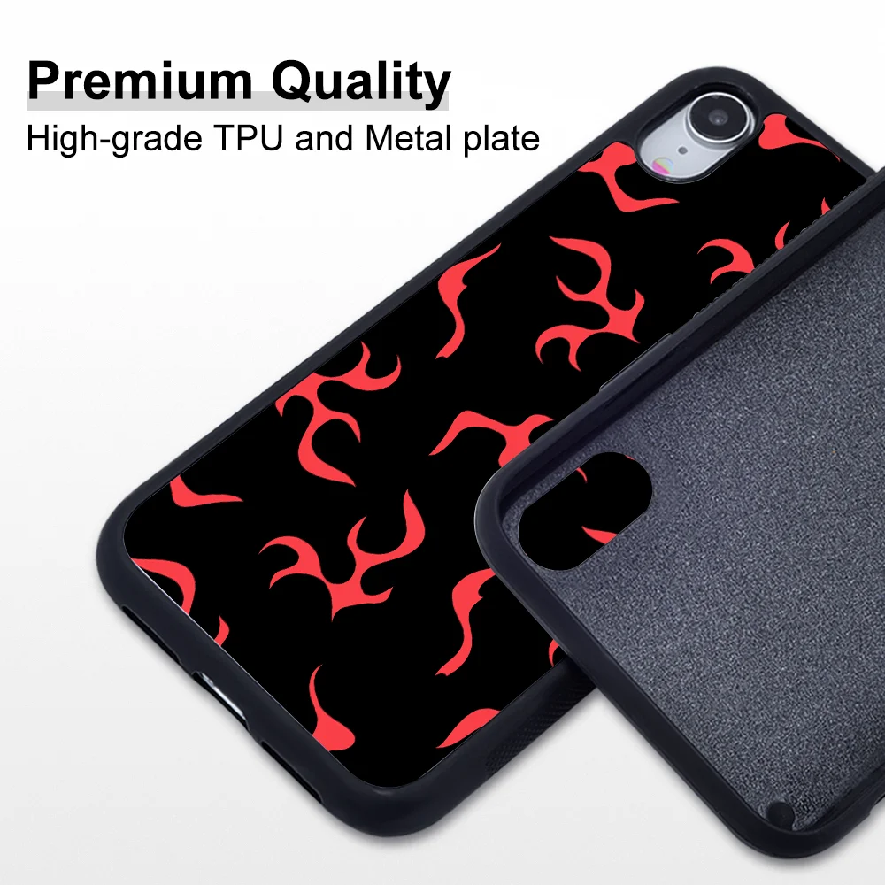 

Soft Back TPU Silicone Burning Fire Phone Coque For iPhone 11 Pro Max SE 2020 Case Cover Funda For iPhone XR Case 6S Accessories