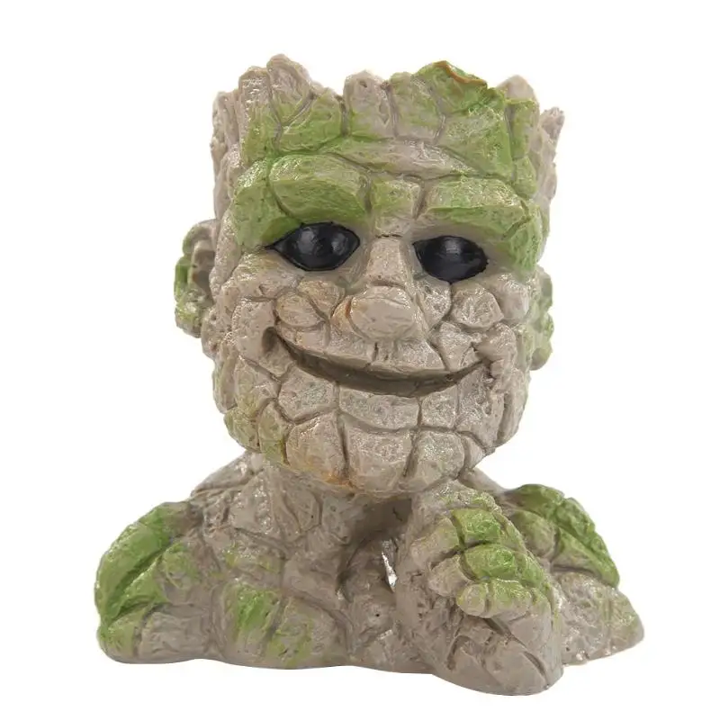 Цветочный горшок милый ПВХ фигурка модель игрушки работа изысканный