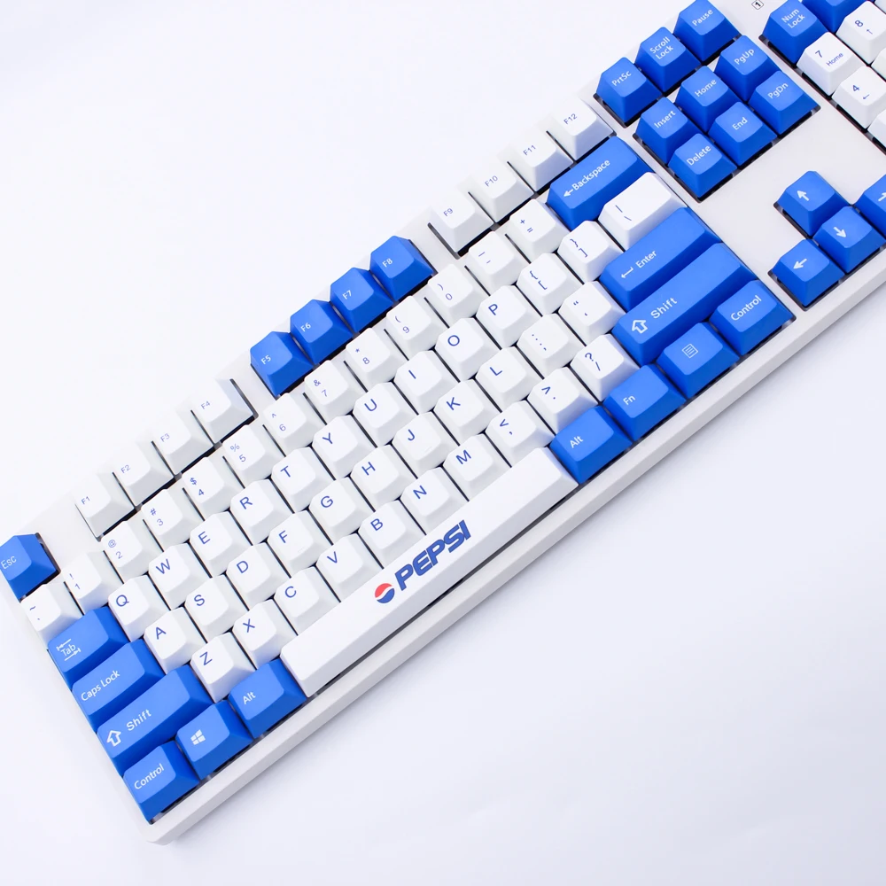 MP краситель-сублимированный PEPSI keycap 87/108 клавиш толстые клавишные колпачки pbt выключатель MX Cherry/NOPPOO/Флик механическая клавиатура колпачка