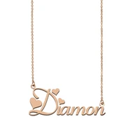 diamon name necklace custom name necklace for women girls best friends birthday wedding christmas mother days gift