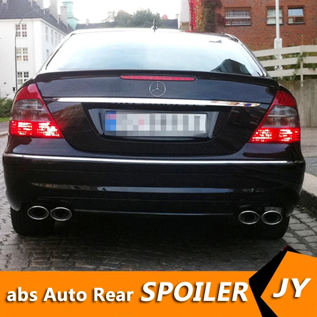 Спойлер для W211 2003 2006 Mercedes Benz YC E class E200 E260 спойлер из АБС пластика цветное заднее