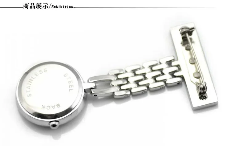 Модные кварцевые карманные часы для медсестер-врачей из нержавеющей стали с