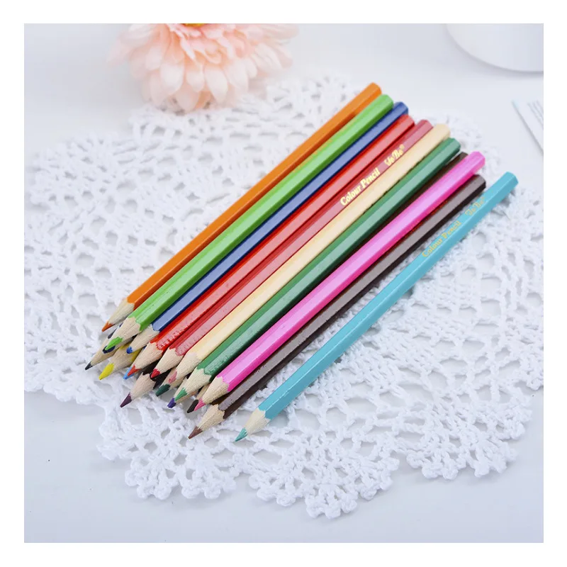 

Color Pencil Short 12 Color Children's Environmental Drawing Drawing Pencil Stationery Pencil Color