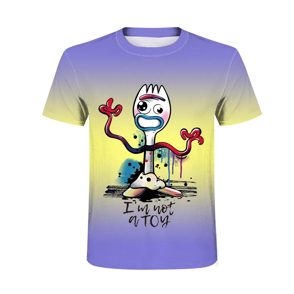 Forky Новая история игрушек 4 ходящая игрушка 3D печать футболка для мужчин и