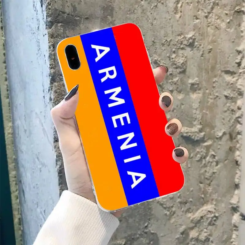 TOPLBPCS Armenia Armenians Flag мягкий чехол для телефона iPhone 8 7 6 6S Plus X 5S SE 2020 XR 11 pro XS MAX |