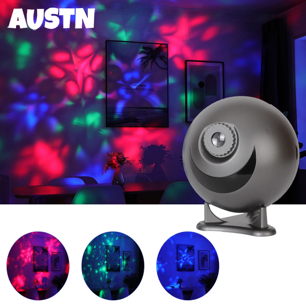 

Colorful Kaleidoscope projection lamp Night light Decoration bedroom For Home Room Christmas Gift Decor Lights Projector Indoor