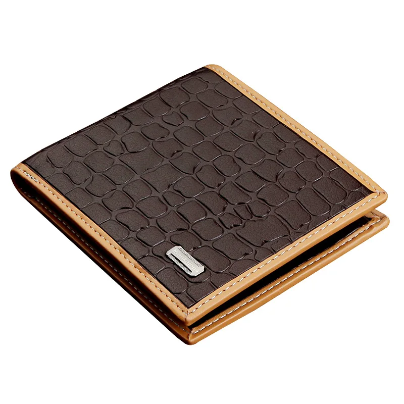 

Men's Wallet Luxury Designer Short Famous Brand Pu Leather Vintage Purse for Men Business Card Holder Money Clips 2021