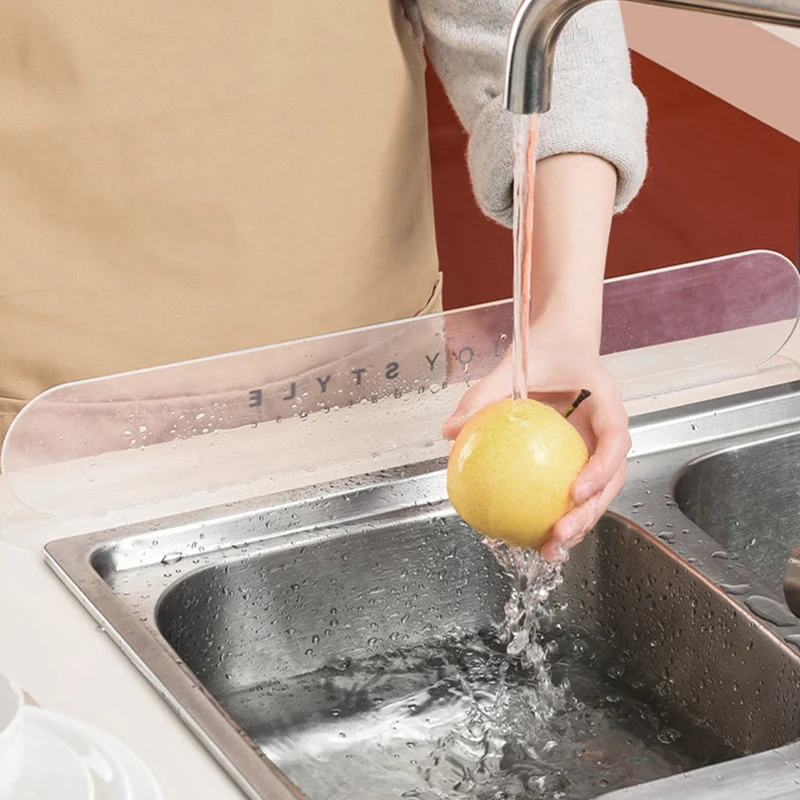 

2 Pcs Sink Water Guard,Household Baffle Board,Anti-Splash Water Guard for Bathroom/Kitchen,Water Prevent Splashing Tool