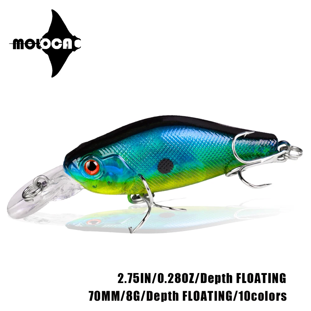 

Minnow Fishing Lure Floating 70mm 8g Peche Accessoire Blackfish Leurre Carnassier Isca Artificial Angeln Zubehor Dropshipping