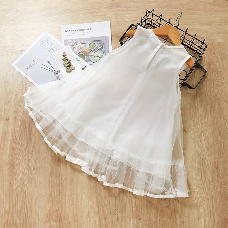 Мода 2019 летнее Пышное Бальное Платье с сеткой платья для маленьких девочек