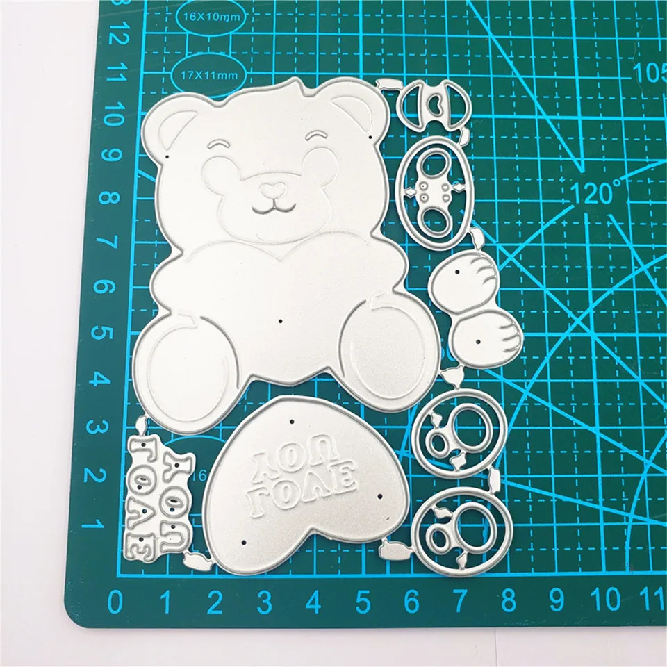 8 5*11 металлические режущие штампы для скрапбукинга DIY/Love Bear тиснение пули журнал