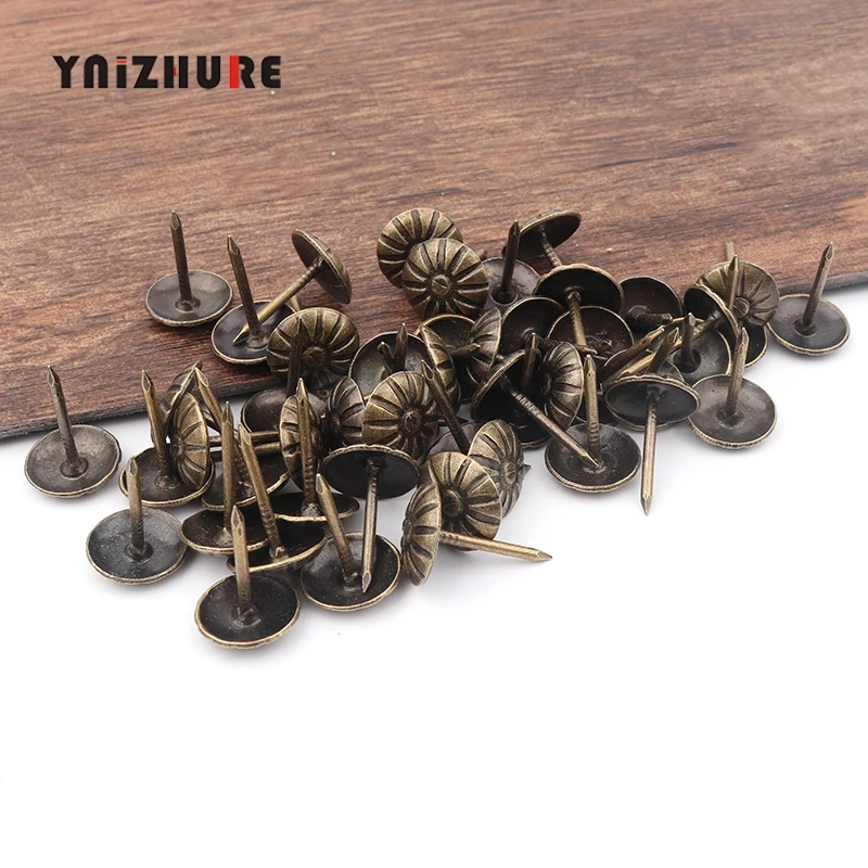 50 шт. декоративные металлические мебельные гвозди с цветком | Обустройство дома