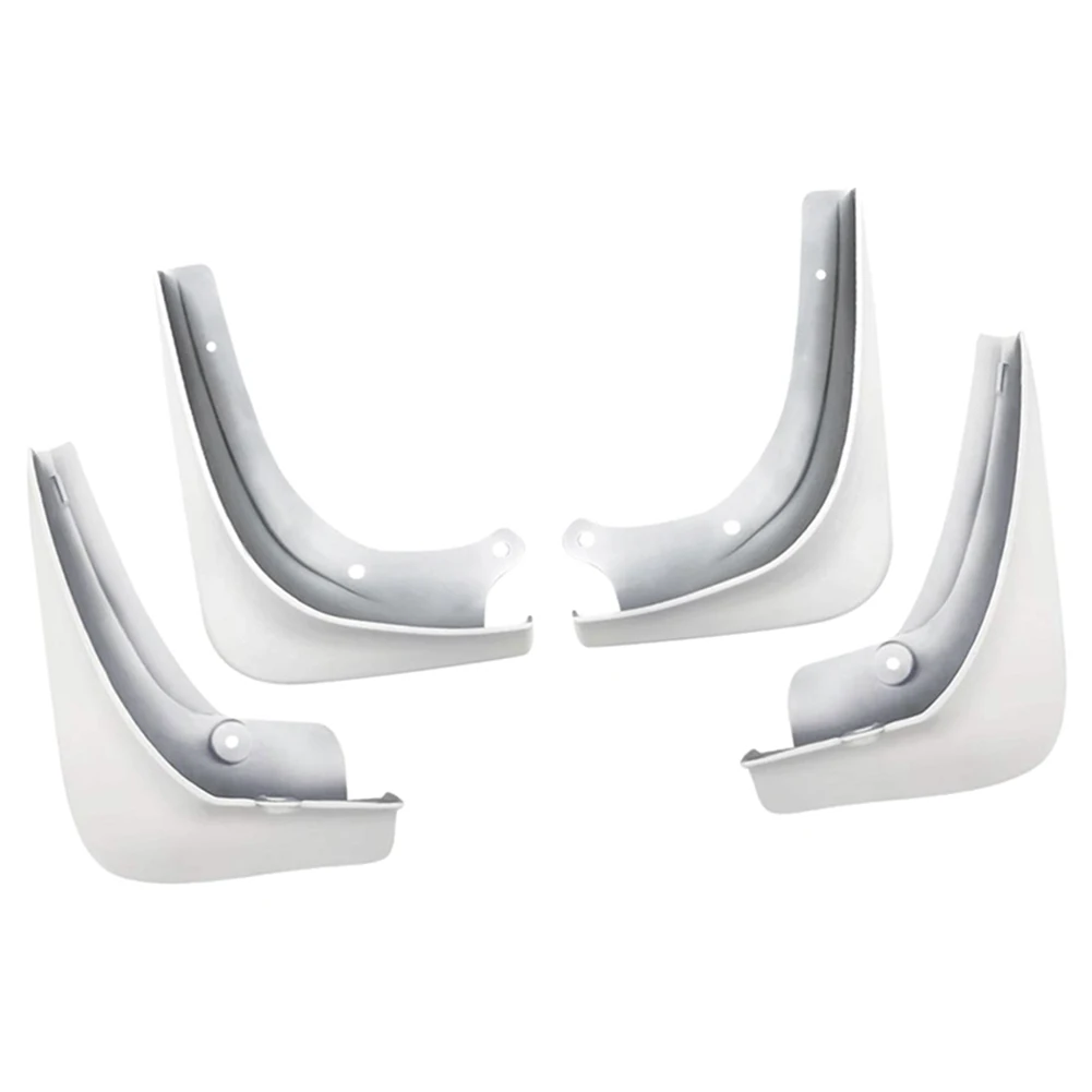 4 шт. Брызговики для автомобиля брызговики белые Tesla Model 3 2016 2019 грязные ловушки