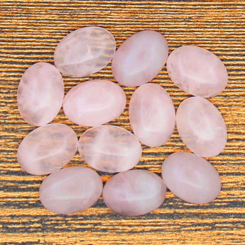 Винтаж Овальный розовый кварц ожерелье серьги Ювелирные наборы для женщин