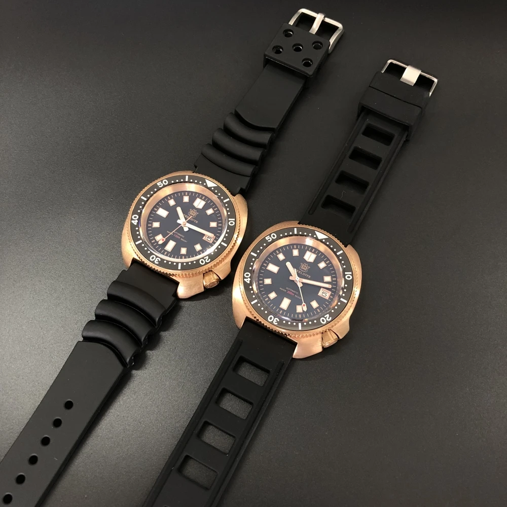 

STEELDIVE 1970S Bronze Mechanical Watch Men CuSn 8 Bronze Dive Watch Automatic Wristwatch Men BGW9 Luminous NH35A Diving Watches