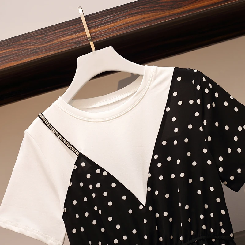 2021 летняя одежда для женщин в горошек стиле Бохо вечерние платье большого