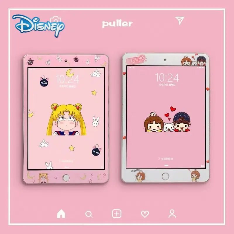 

Disney cartoon Screen Protector for iPad 9.7 Air 2 3 4 Mini 4 5 Tempered Glass Screen Protector for iPad 10.2 10.5 ipad