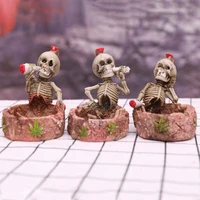 halloween party creative practical smoking accessories resin skull ashtray home decoration ash tray personality cigarette