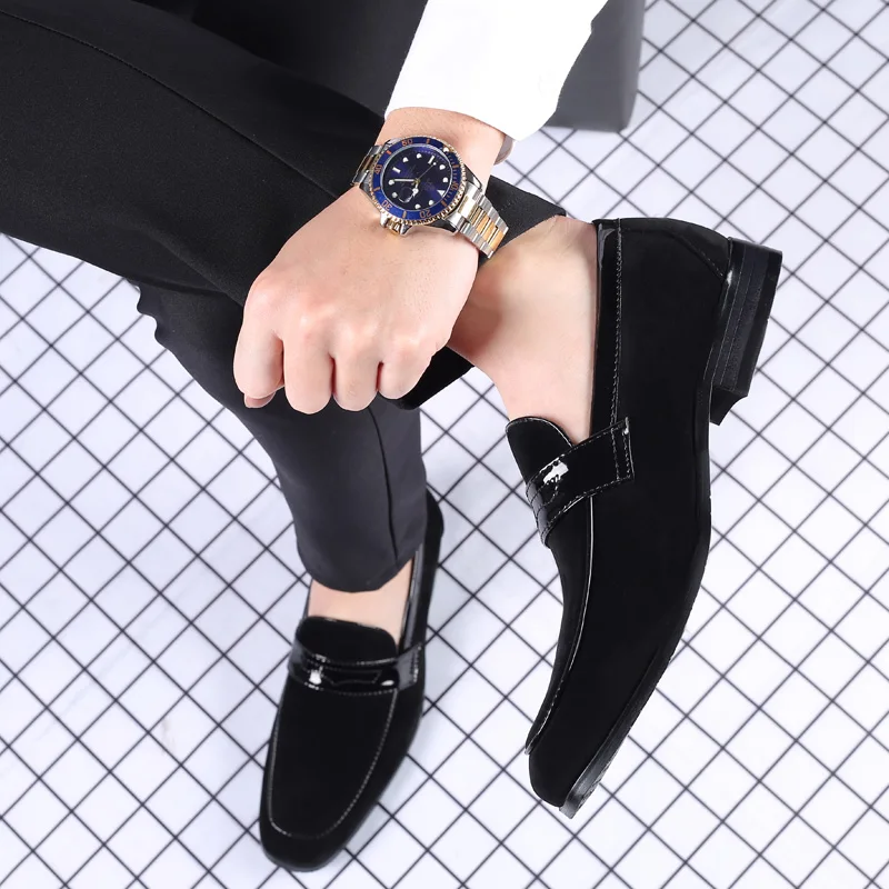 

Men Black Shoes Mens Shoes Formal Summer Men Men's Fashion Leather Shoes-for-men Zapatos De Hombre Cuero Genuino Large Size