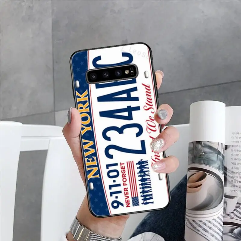 

License New York Plate Number Phone Case For Samsung Galaxy S5 S6 S7 S8 S9 S10 S10e S20 edge plus lite