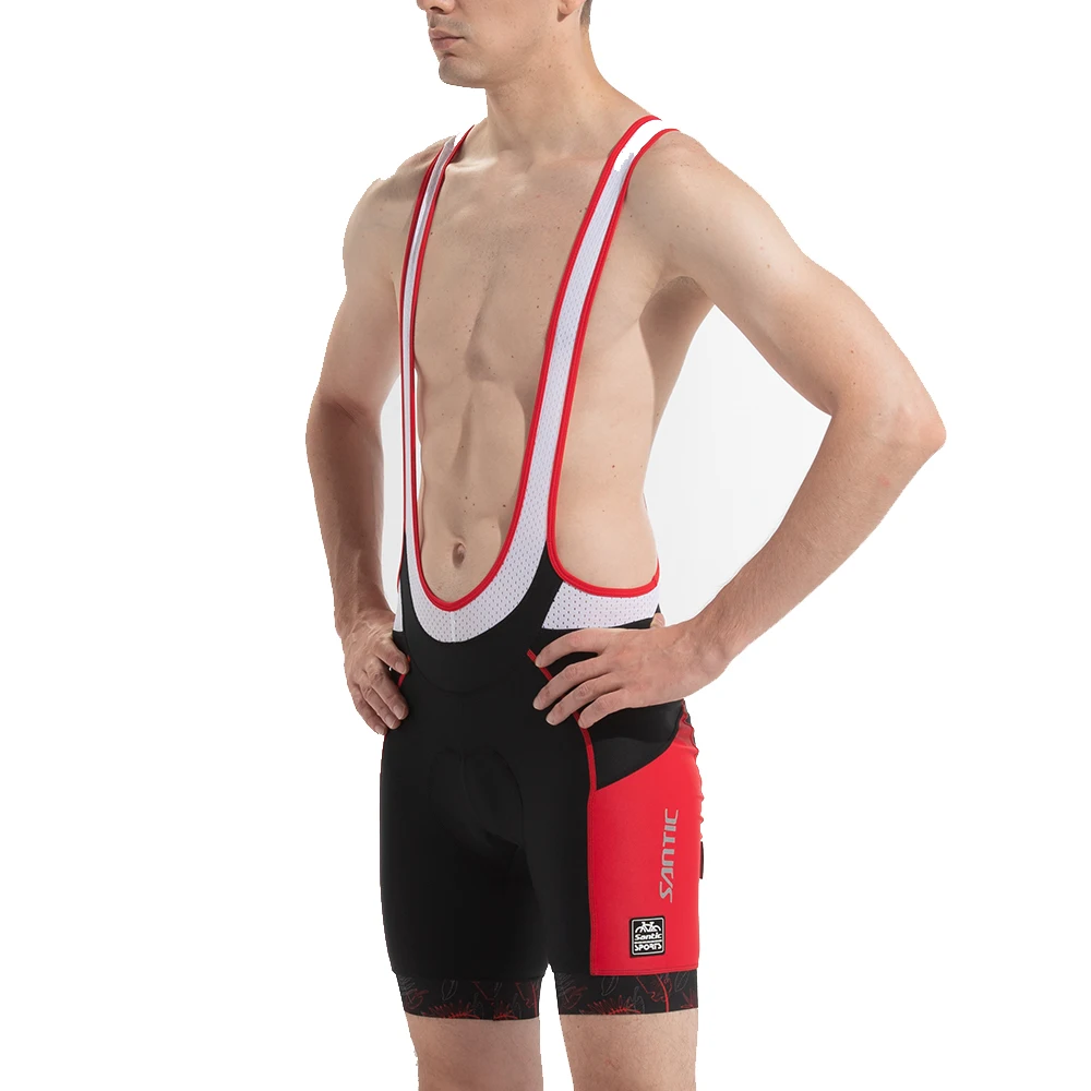 Велосипедные шорты Santic для мужчин мягкие дышащие сетчатые легкие