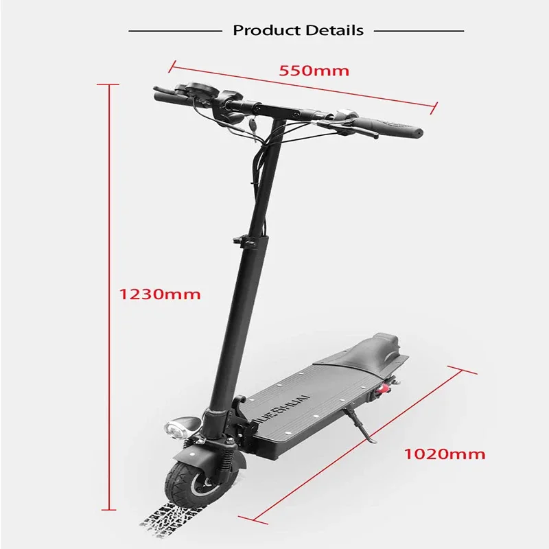 

Adult Electric Scooter Dual Toothless Motor 1000W Max Speed 60KM/H Outdoor Mini E Skateboard Foldable 8inch Tire Kick E Scooter