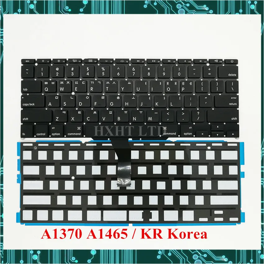 Клавиатура для ноутбука A1370 A1465 KR клавиатура с подсветкой в Корейском стиле Macbook Air