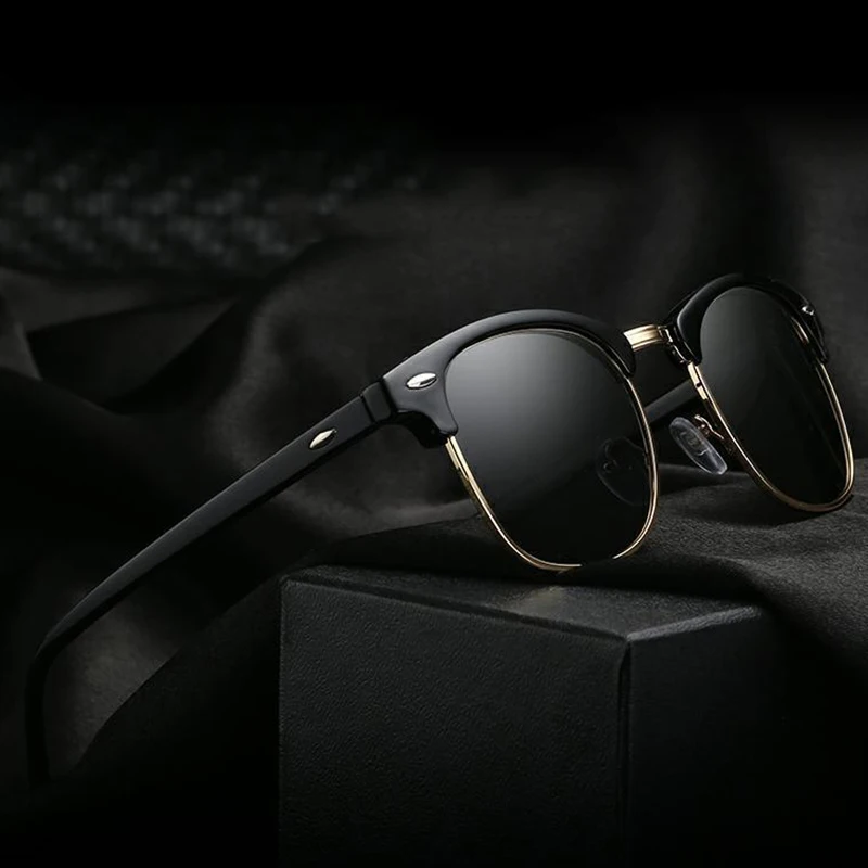 Солнечные очки RBRARE в полуметаллической оправе для мужчин и женщин брендовые