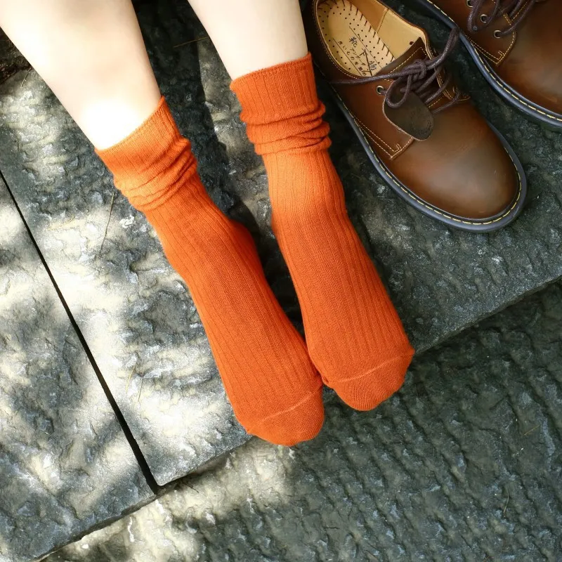 20 Pairs/set Socks Women Fall Winter Cotton Ladies Socks Solid Color Ladies Girls Socks Wholesale Korean Style Women