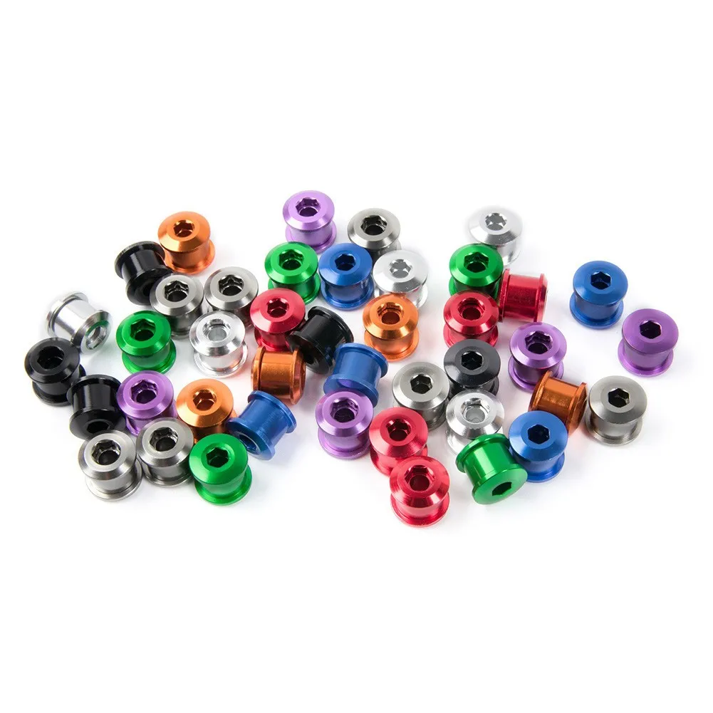 

5pcs Chainring Bolts 6.5mm Chainwheel Screws Aluminum Alloy Bicycle Cycling