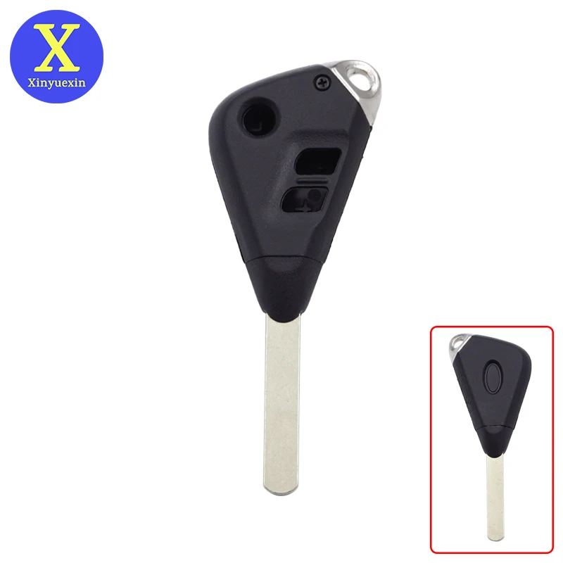 Xinyuexin Replacement Car Key Case Shell for Subaru Outback Impreza Tribeca Heritage Forester 3 Button Uncut Blade