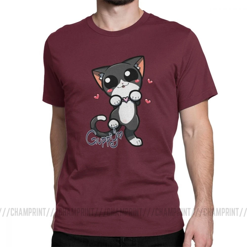 The Binding Of Isaac Guppy Футболка Мужская винтажная хлопковая Футболка с круглым вырезом футболки с коротким рукавом Новое поступление одежда - Цвет: Бургундия
