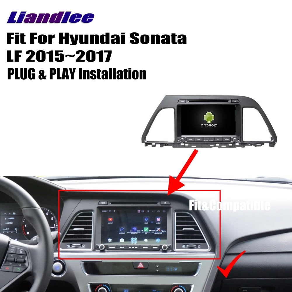 Автомагнитола Liandlee для Hyundai Sonata LF 2015 ~ 2017 Android CD DVD плеер GPS Navi навигация карты