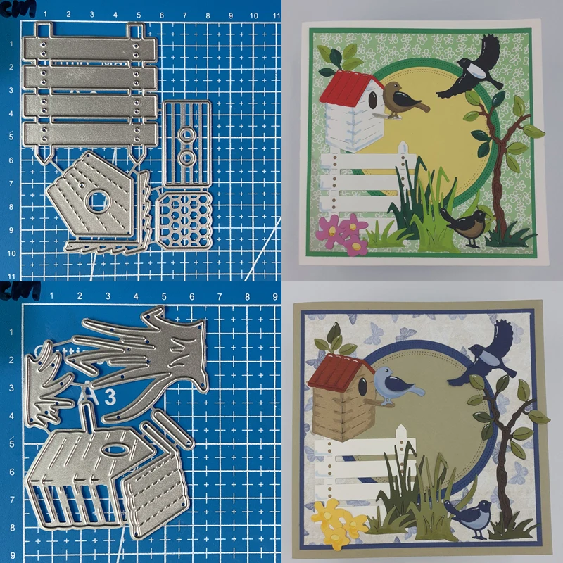 

Металлические Вырубные штампы Lucky богини забор и птичьи домики Сделай Сам Скрапбукинг Фотоальбом декоративное тиснение бумажные карты рук...