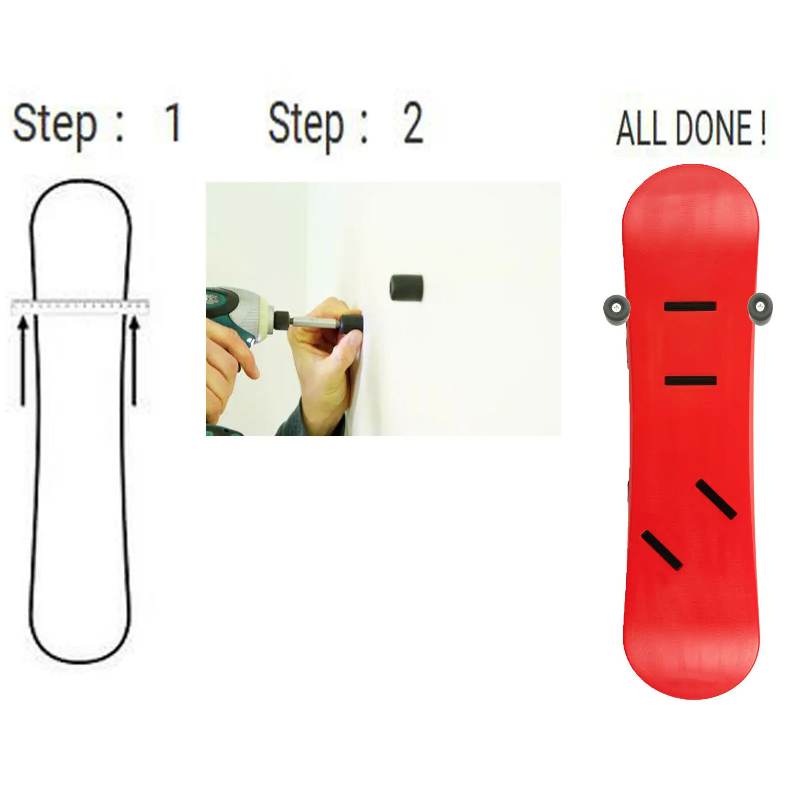 4/PK скейтборд вешалка стойка для сноуборда голый Лонгборд настенный держатель