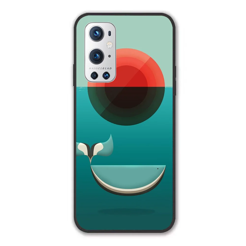 

For OnePlus Deep Blue Soft TPU Border OnePlus 7 7T 7Pro 8 8T 8Pro 9 9Pro Case