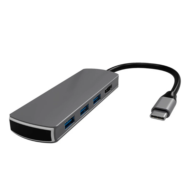 

Multi-Ports Type C HUB Splitter 8 in 1 USB C to USB 3.0 HDMI-Compatible Dock for MacBook Pro USB-C Type C 3.0 Audio PD