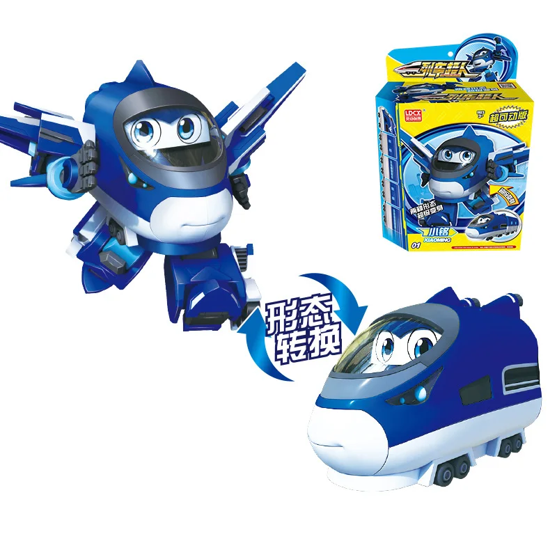 ABS Мини Китай высокоскоростная железная дорога супер поезд робот трансформация