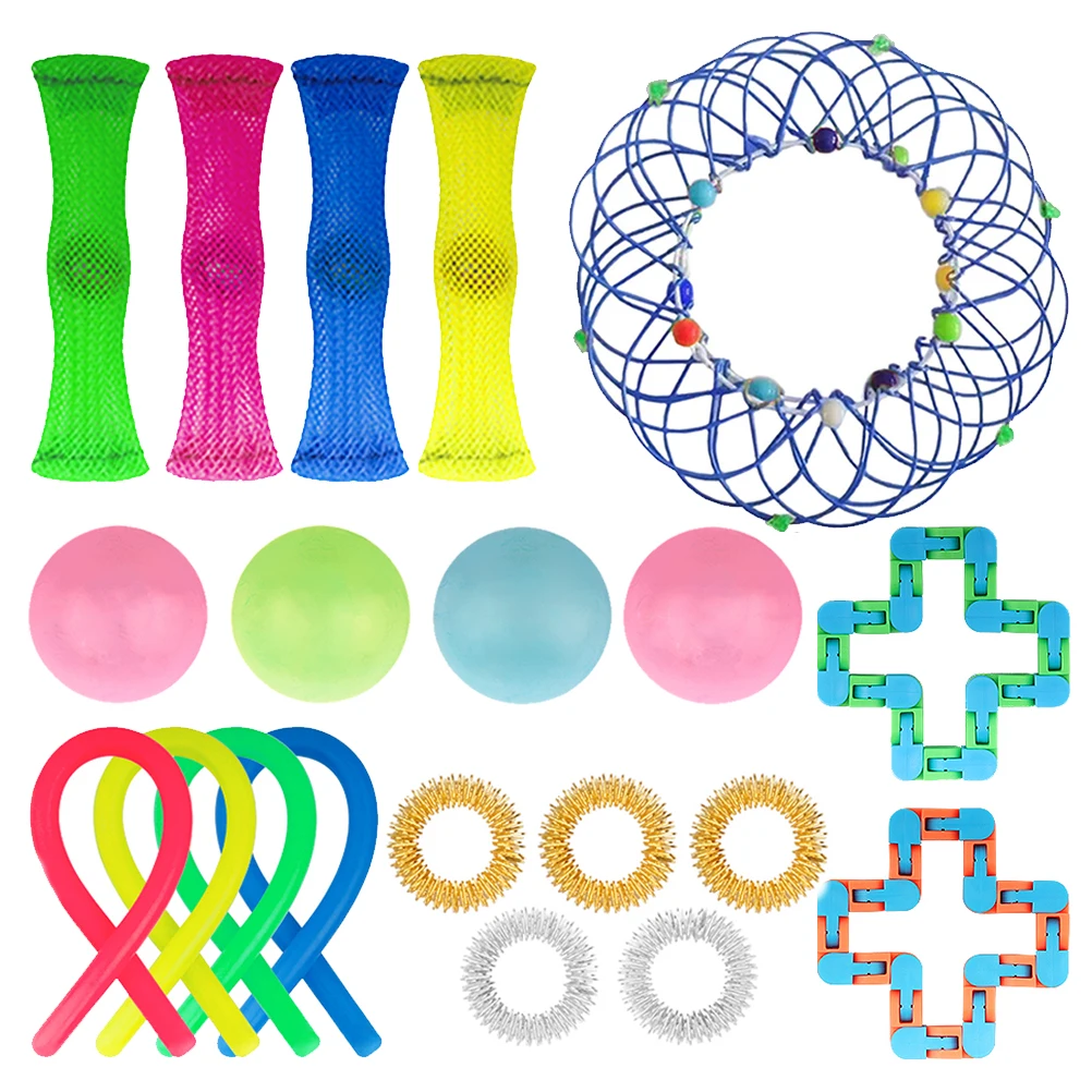 

Fidget Toys 14/18/21/23PCS Pack Sensory Toy Set Antistress Relief Autism Anxiety Anti Stress Bubble for Kids Adults