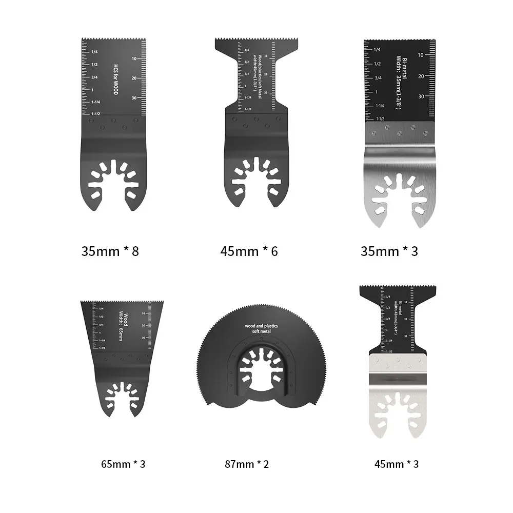 

108 Pcs/set Quick Change Oscillating Multi Tool Saw Blade Oscillating Saw Blade Multi Tool Kits Abrasive Power Tool Accessories