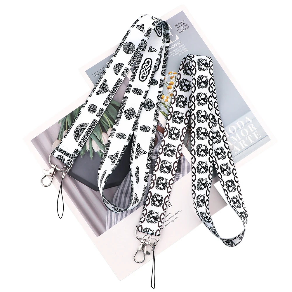 

YA312 Viking Fashion Keychain Belt Phone Lanyard Key ID Card USB Badge Holder DIY Lasso Lanyarde Gift For Friends