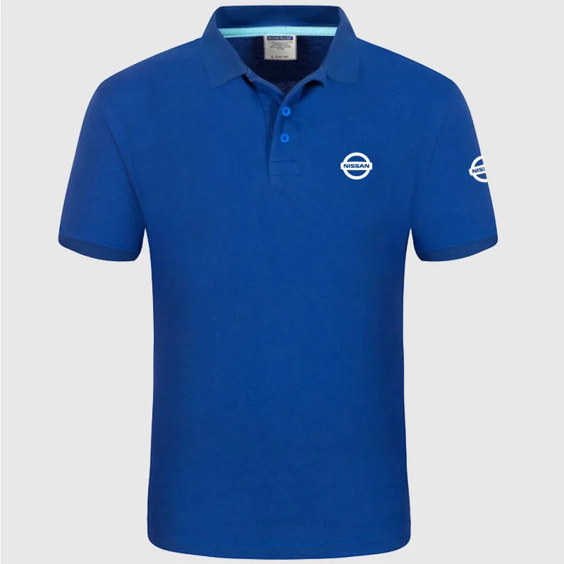 

Unisex shirts Summer Polo Shirt Nissan logo Brand Men's Fashion Cotton Short Sleeve Polo Shirts Solid Jersey Tops Tees