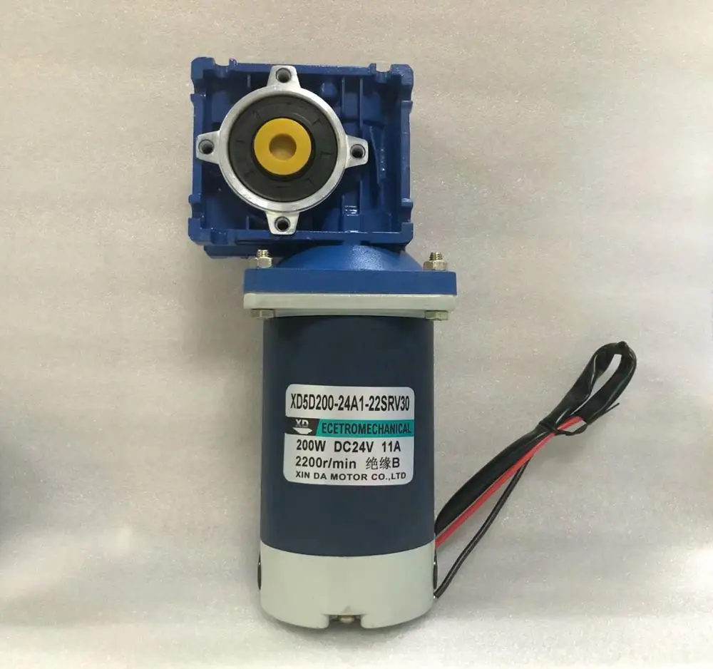 Редукторный двигатель постоянного тока 200 Вт RV30 низкоскоростной с