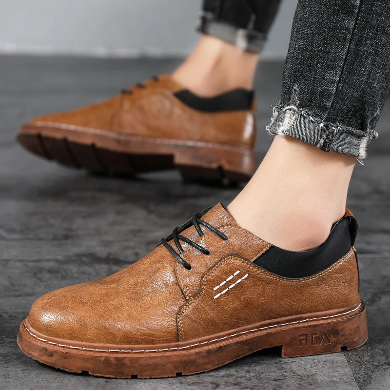 

New Luxury Men Leather Drive Shoes Fashion Business Oxford Shoes Mens Casual Shoes Leisure Gents Elegantes Adulto Men's Shoes